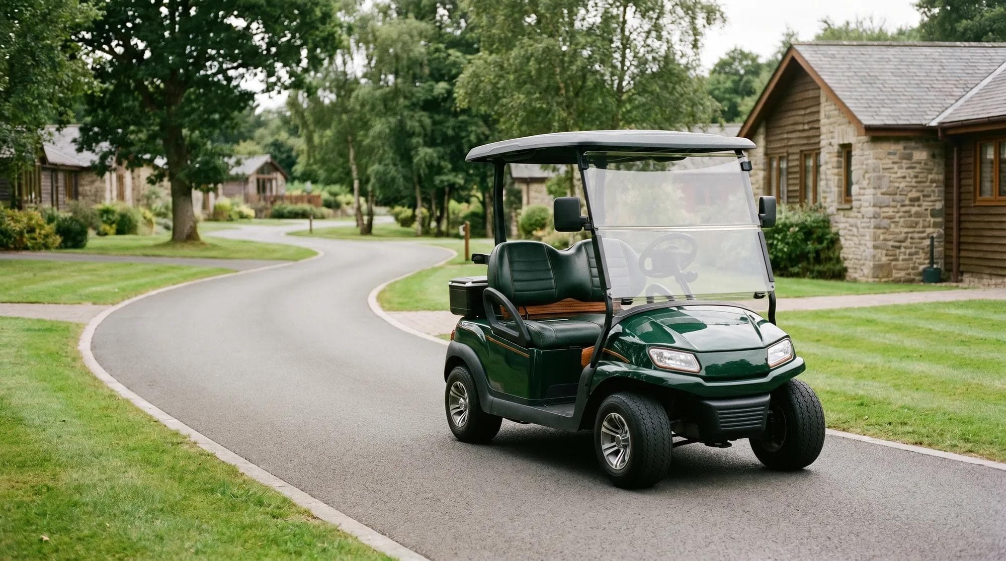 Electric golf carts for resort parks and caravan sites