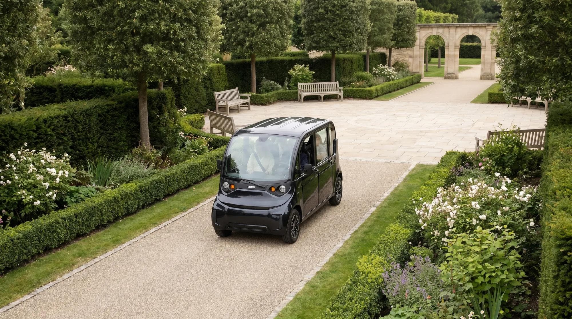 Electric golf carts for theme parks and visitor attractions