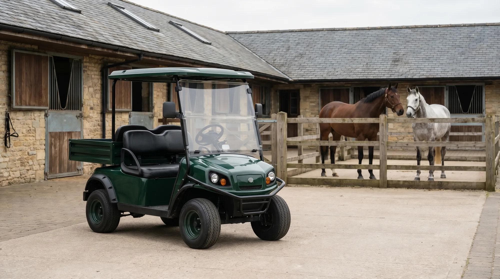 Electric golf carts for equestrian and polo estates