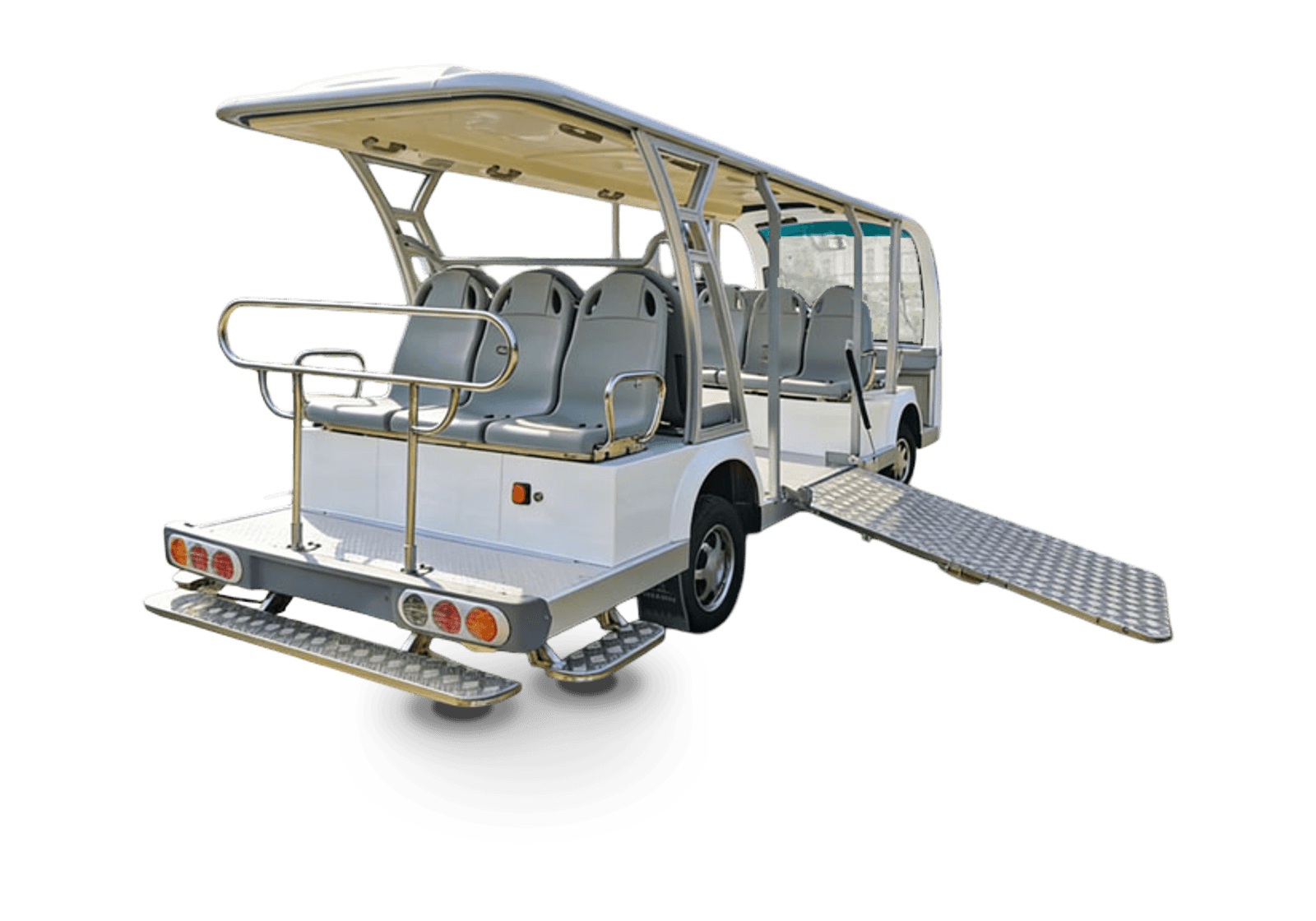 Hawke P14 Access electric golf cart, wheelchair-accessible electric shuttle bus