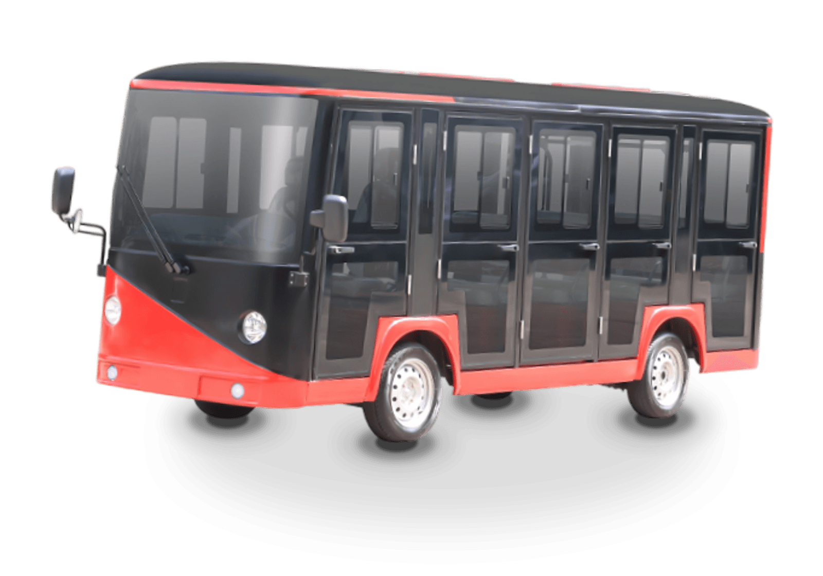 Hawke P14 Coach electric golf cart, 14-passenger fully-enclosed electric bus