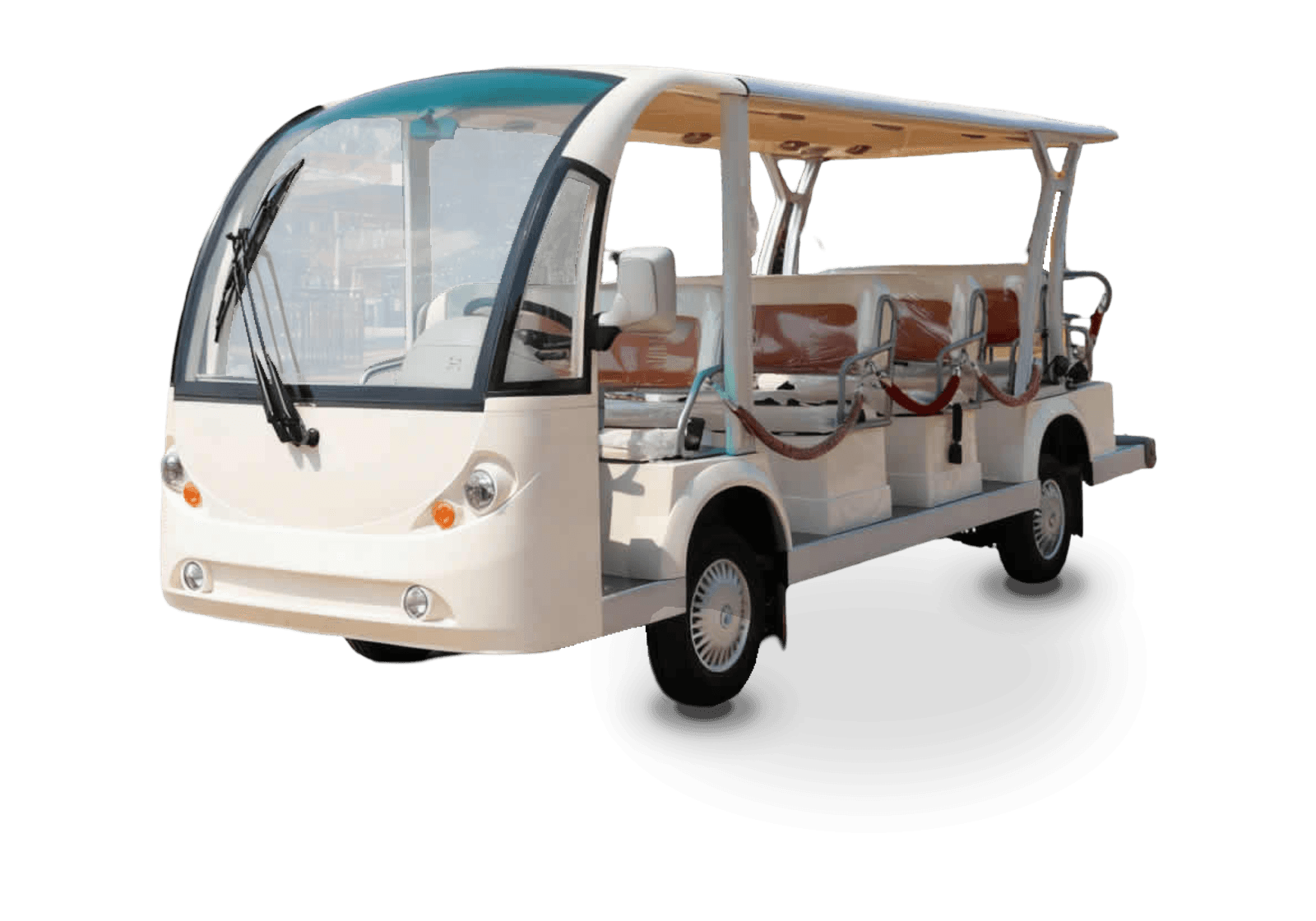 Hawke P14 electric golf cart, 14-passenger electric shuttle bus