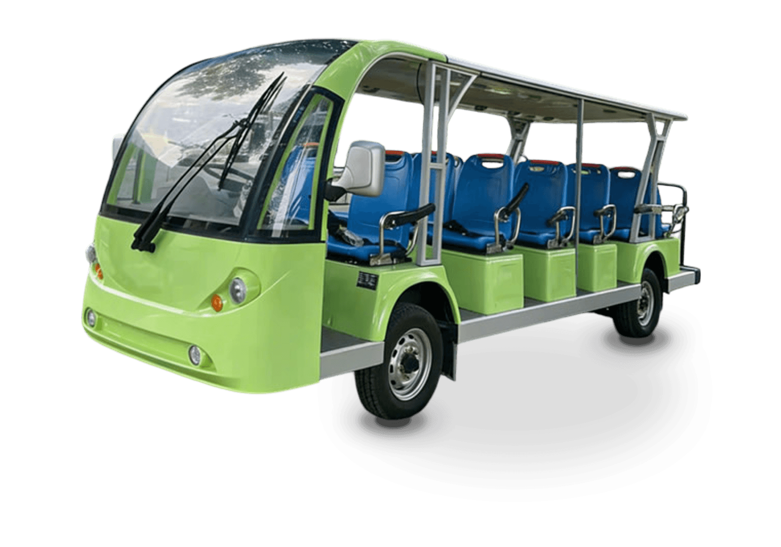 Hawke P17 electric golf cart, 17-passenger electric shuttle bus