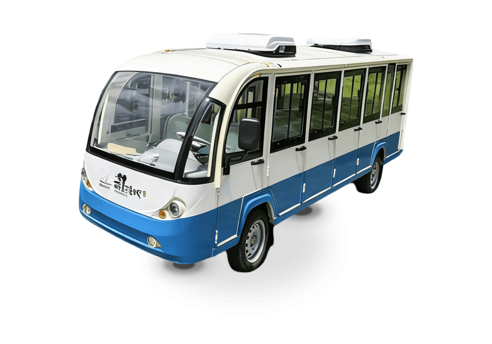 Hawke P8 Cab electric golf cart, 8-passenger electric shuttle with doors