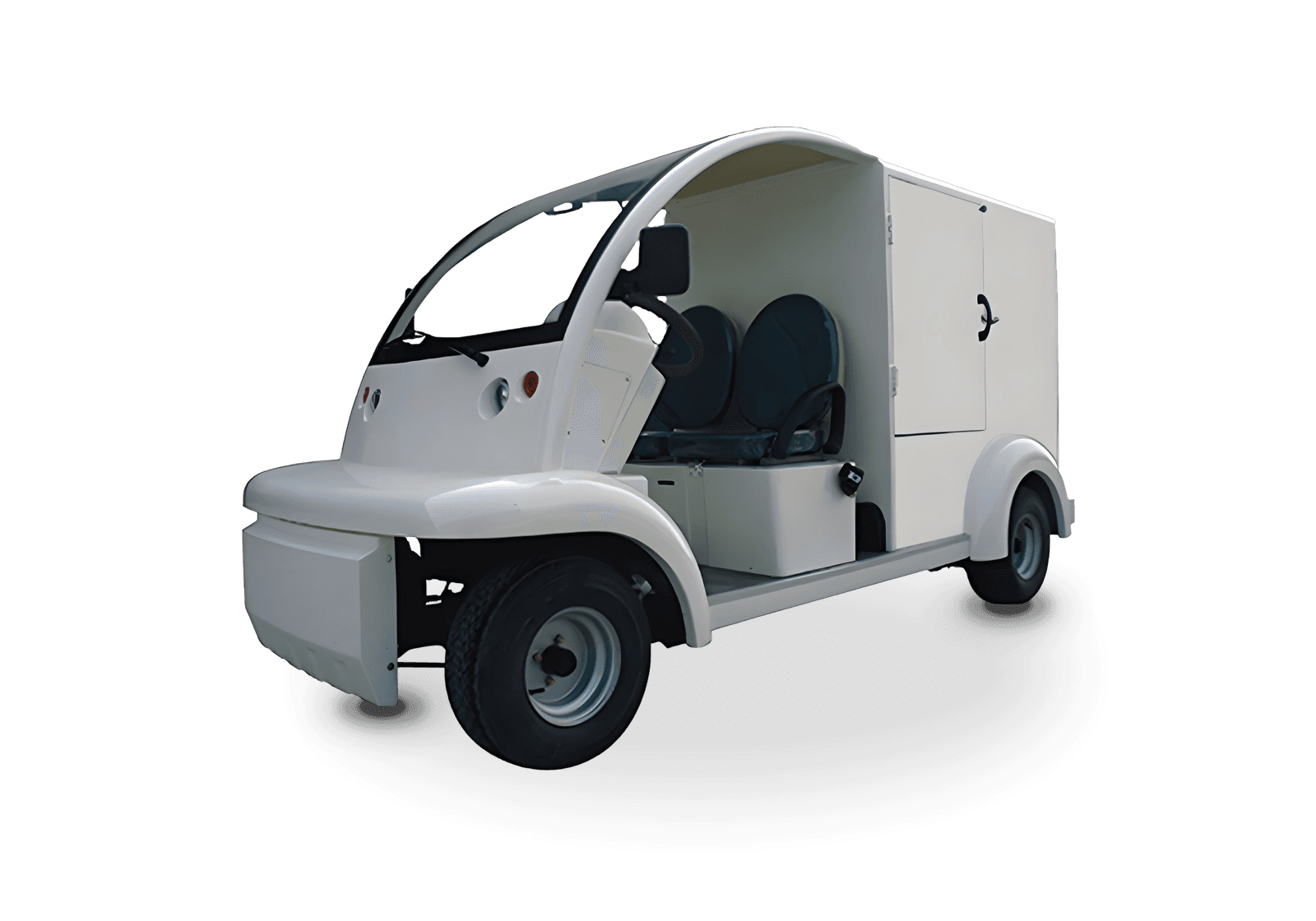 Hawke S2 Box electric buggy, 2-seater electric buggy with enclosed cargo cabin