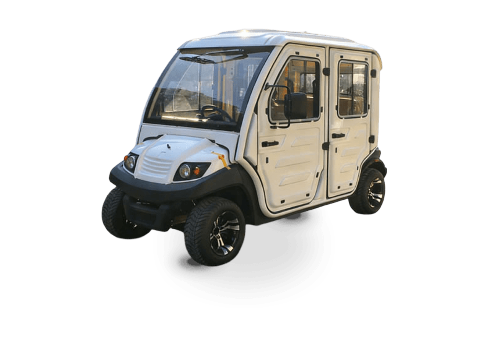 Hawke S4 Cab electric golf cart, 4-passenger enclosed electric shuttle cart