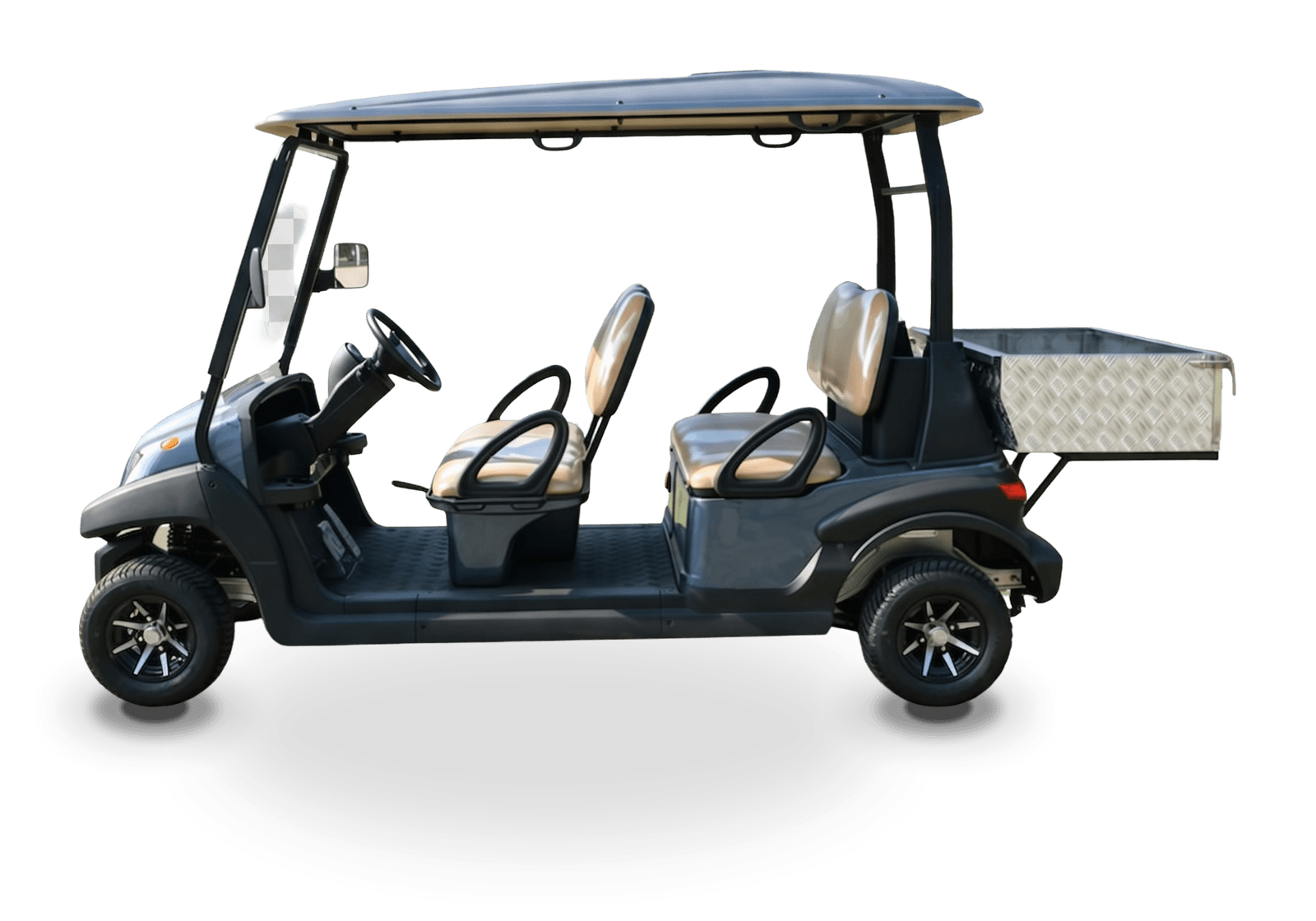 Hawke S4 Cargo electric golf cart, 4-passenger electric golf cart with cargo box