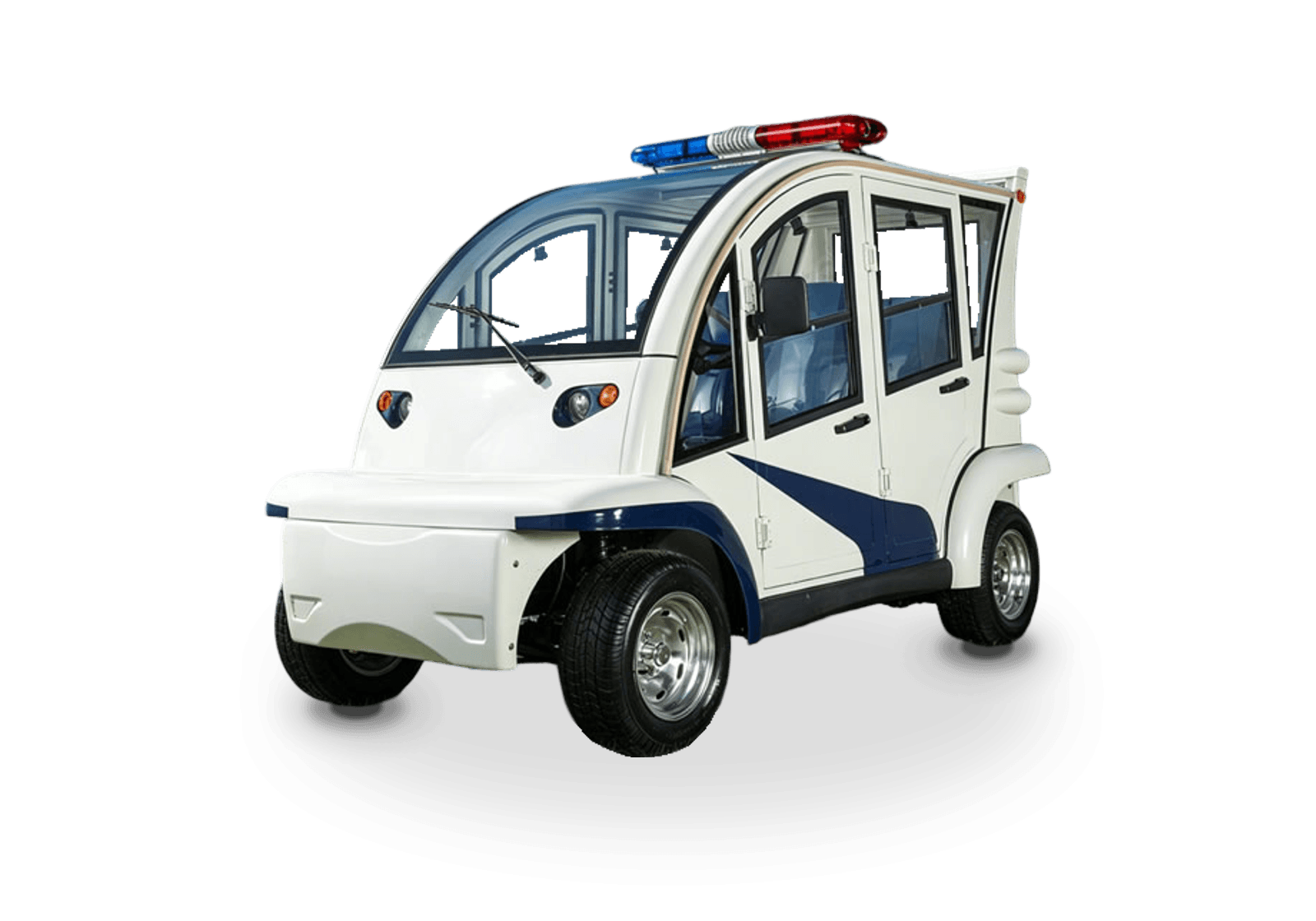 Hawke S4 Patrol Cab electric golf cart, 4-passenger enclosed electric patrol cart