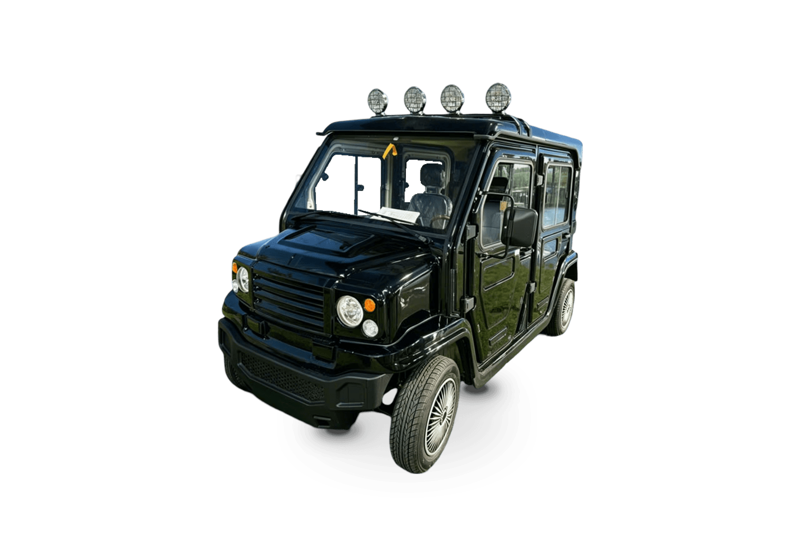 Hawke S4 Patrol Car electric golf cart, 4-passenger electric security patrol car