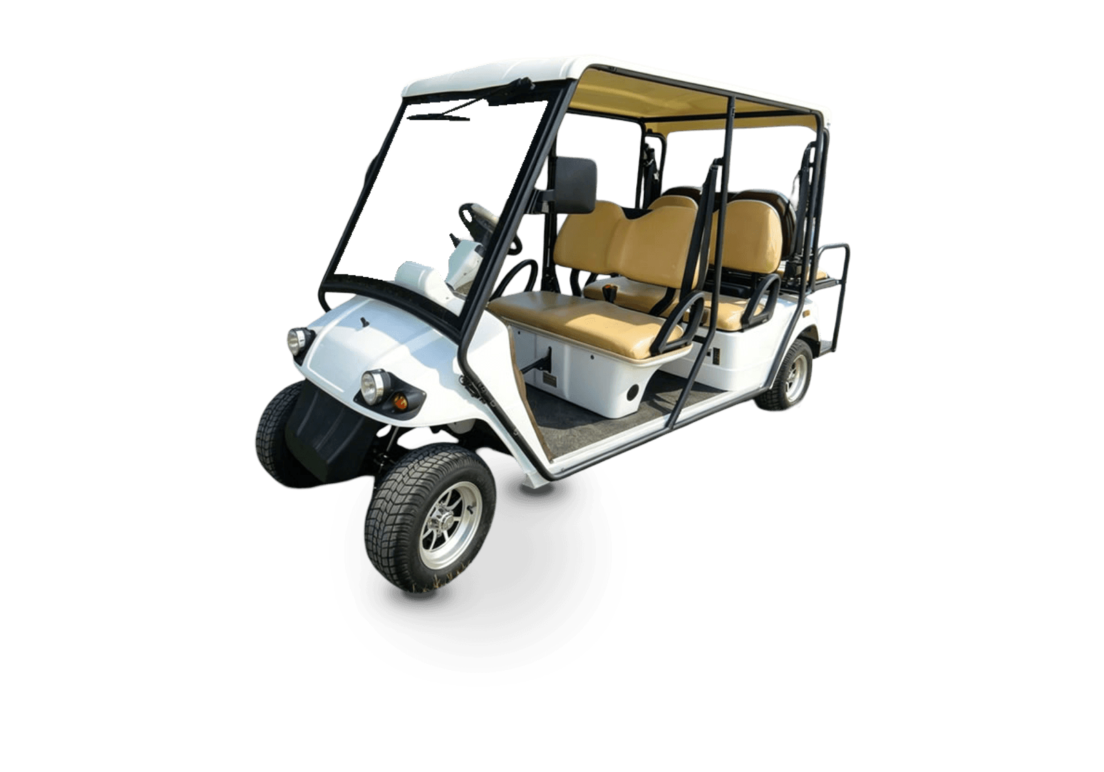 Hawke S6 Classic R electric golf cart, 6-passenger lifted electric golf cart