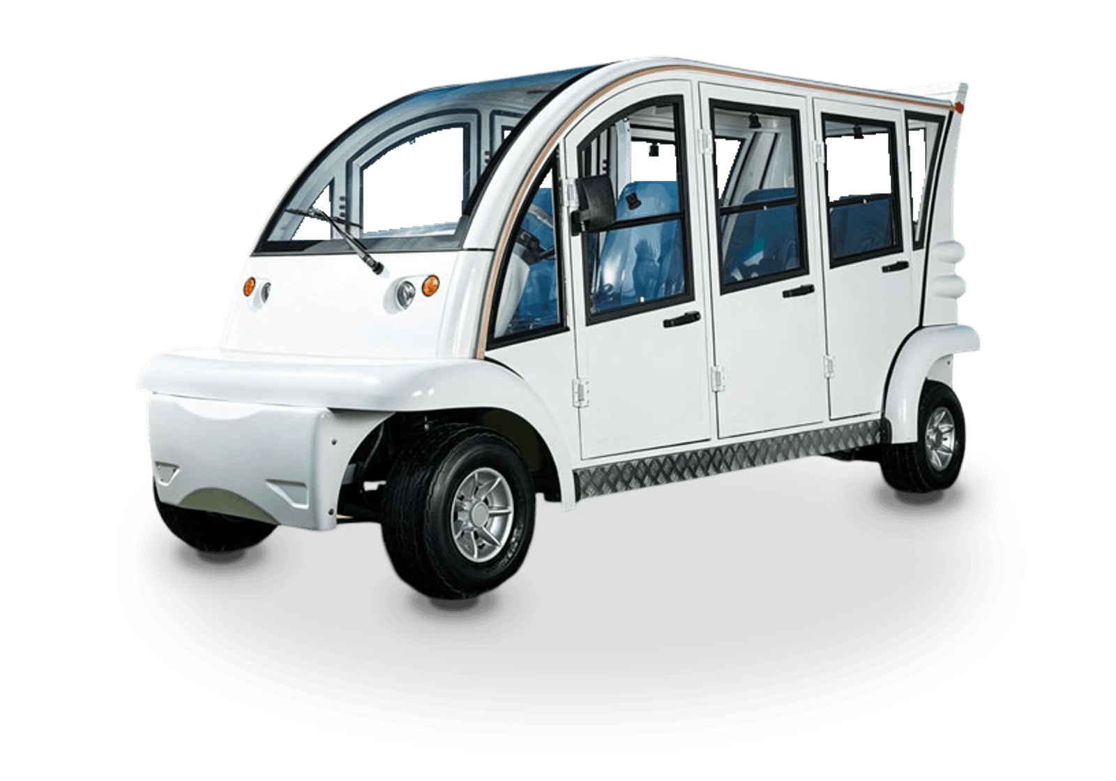 Hawke S6 Patrol Cab electric golf cart, 6-passenger enclosed electric patrol cart