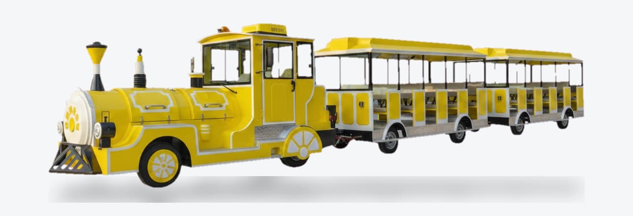 Hawke T42 electric golf cart, 42-passenger electric road train