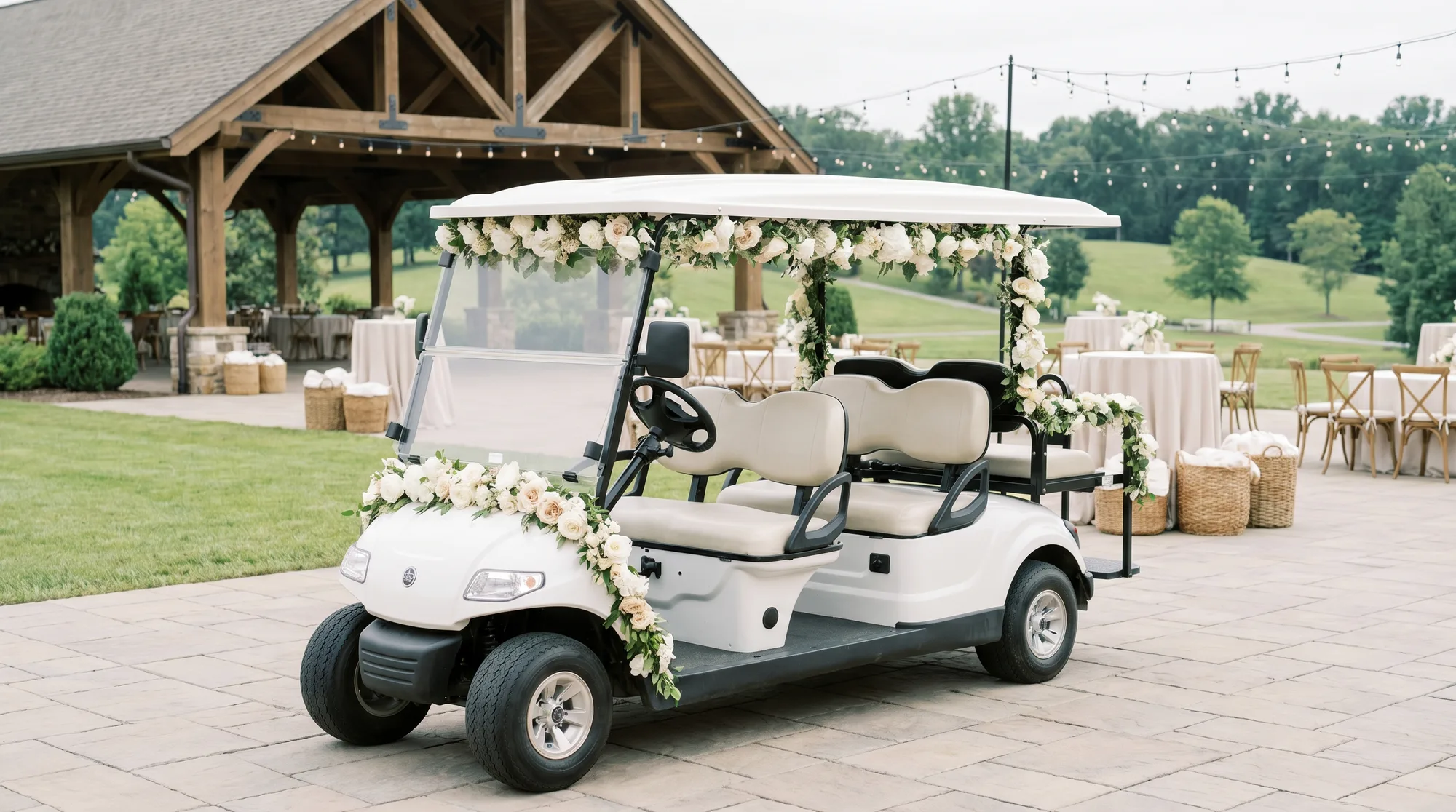 Golf carts for weddings and events