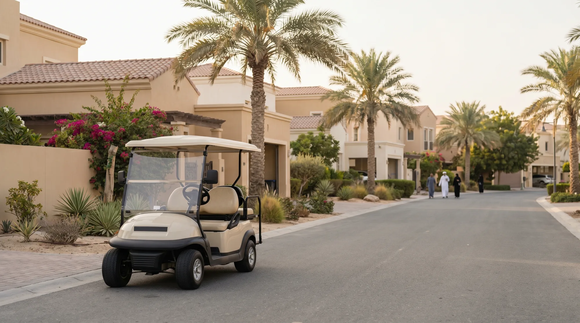 Golf carts in Arabian Ranches