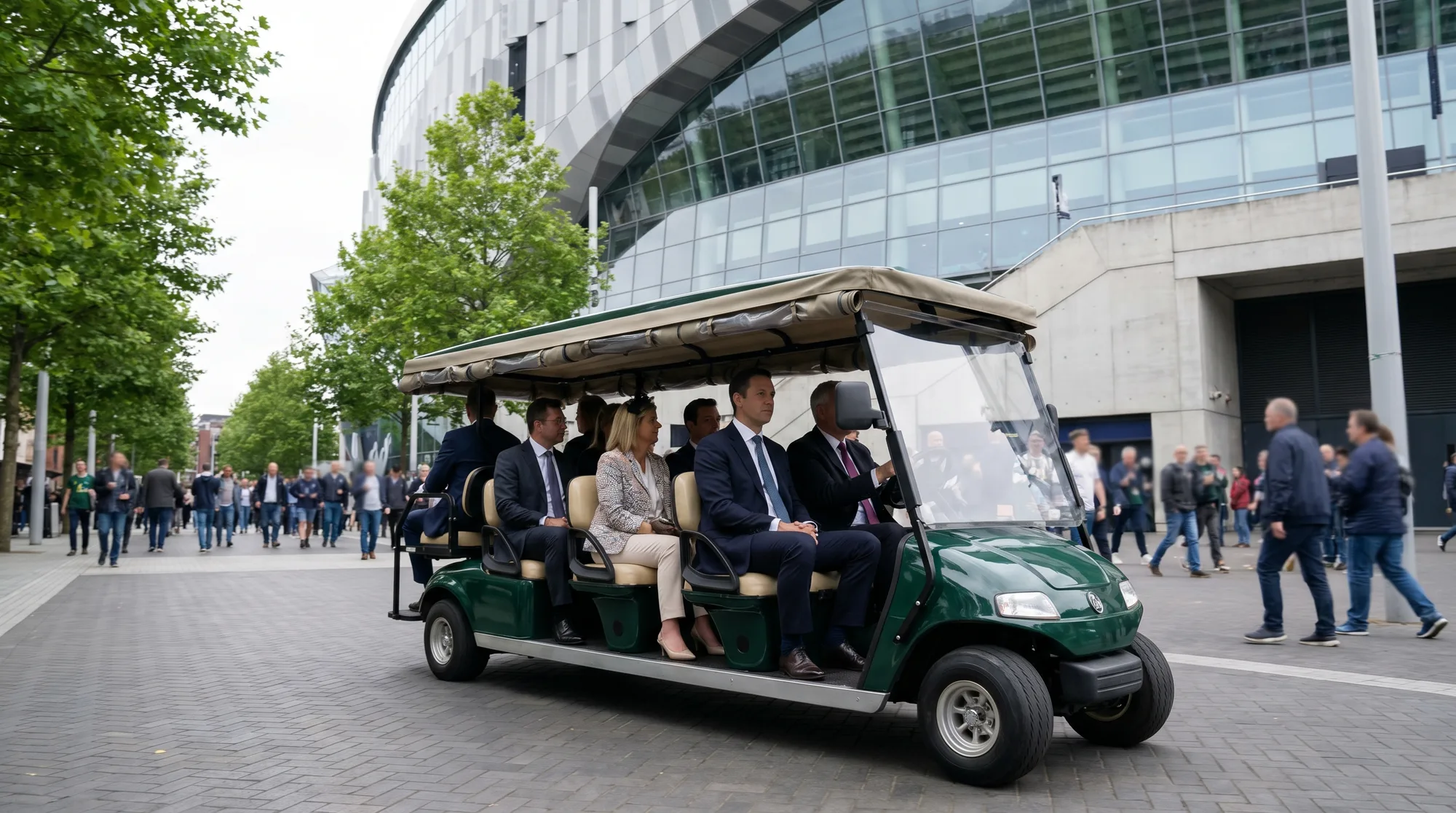 Stadium and arena event-day transport: moving VIPs, crews and kit